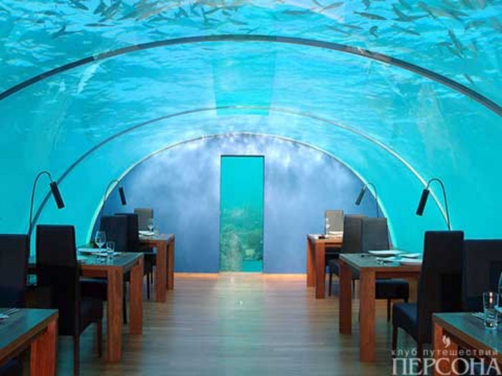 Подводный ресторан на острове Рангалифинолу