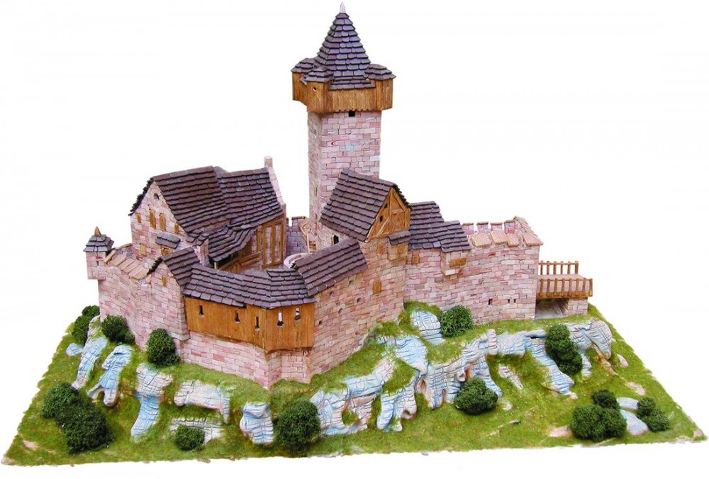 Таким был скальный замок Фалкенштейн в XIV в.