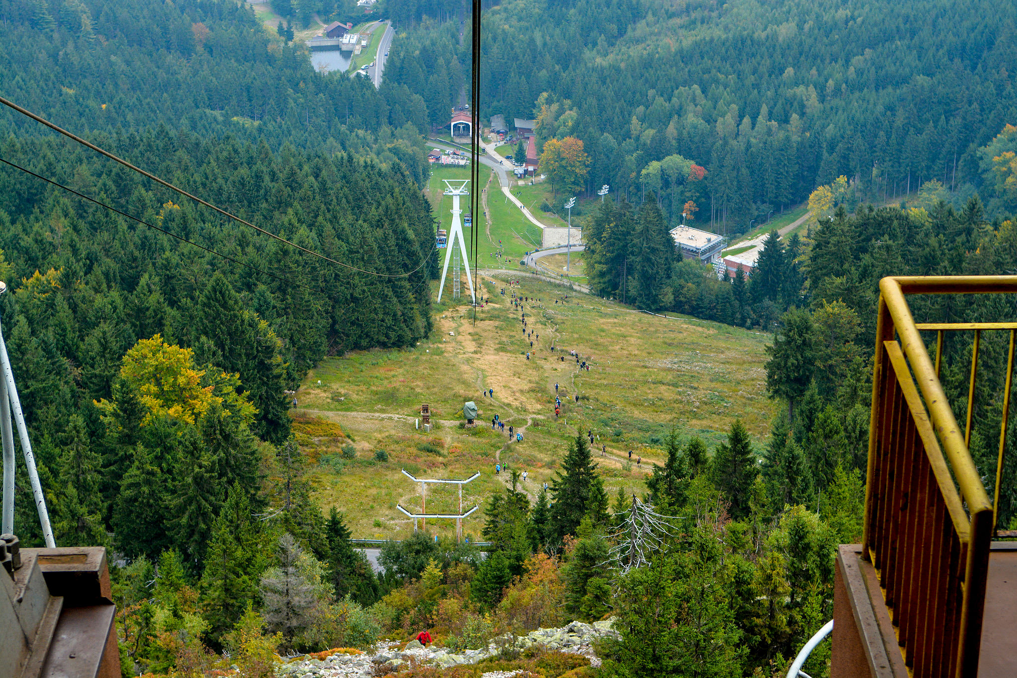 Лыжная трасса летом