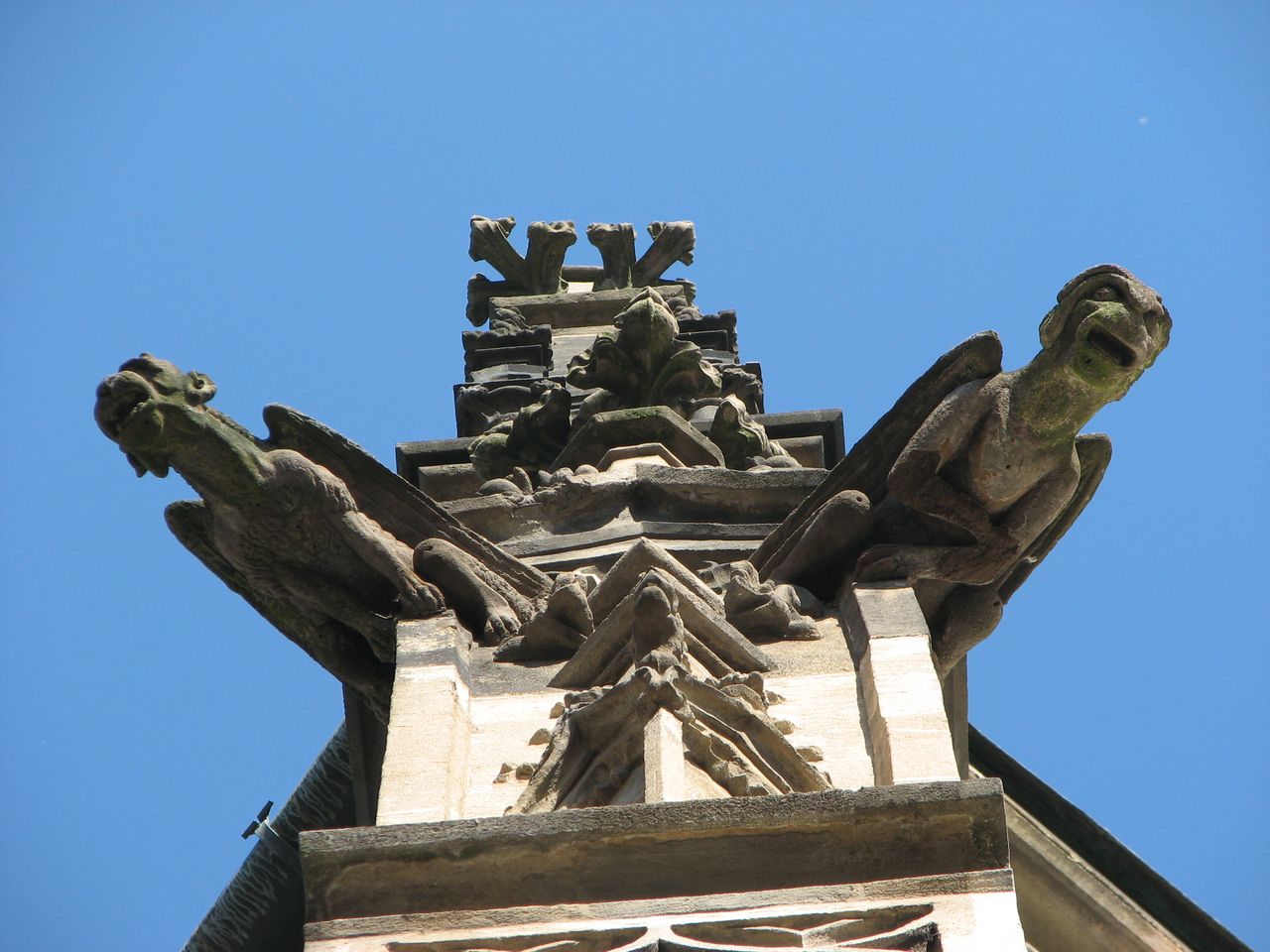 Гаргулии на Южной башне