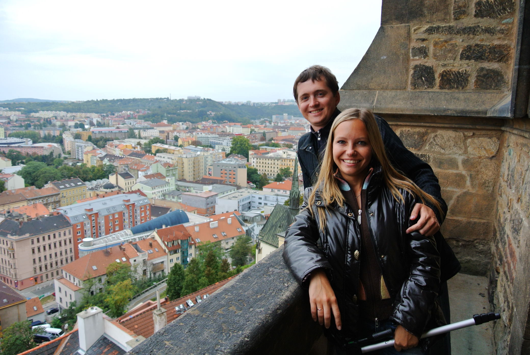 Мы с Леной на смотровой площадке Кафедрального собора