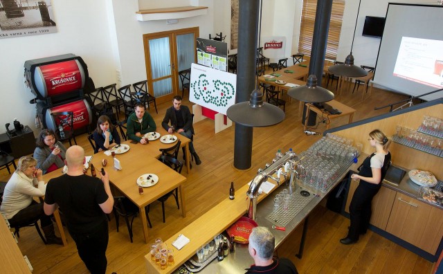Курсы любителей пива в пивоварне Крушовице
