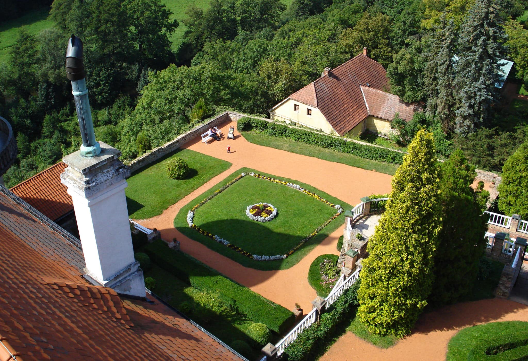 Вид на парк с башни