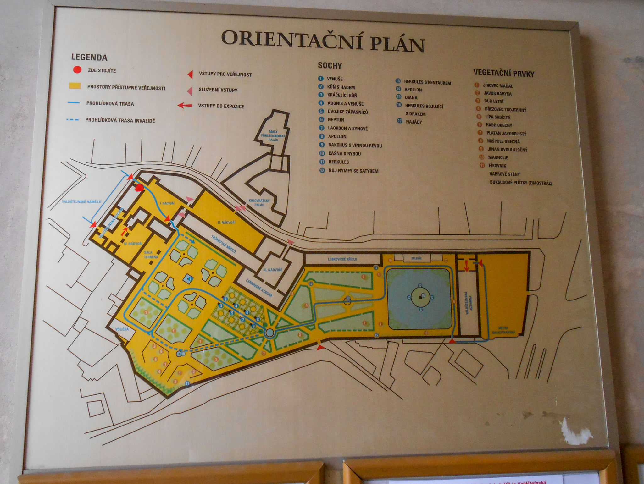 Схема Вальдштейнского дворца