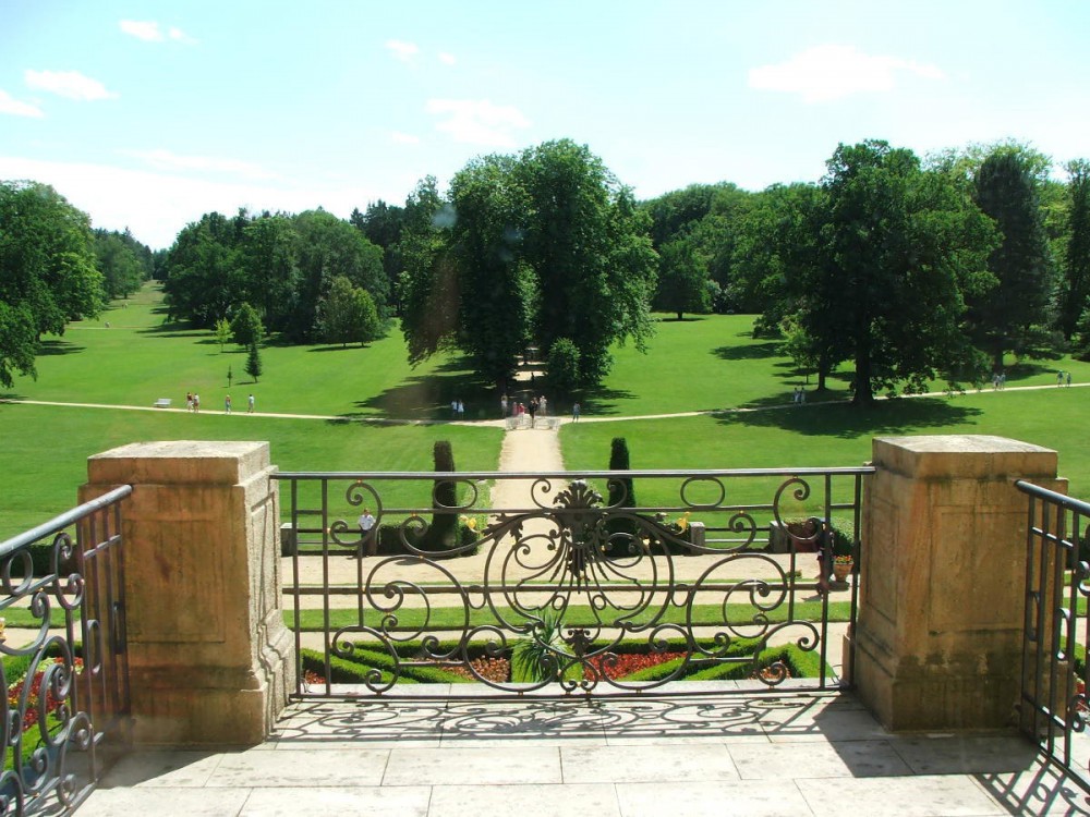 Вид на парк от замка