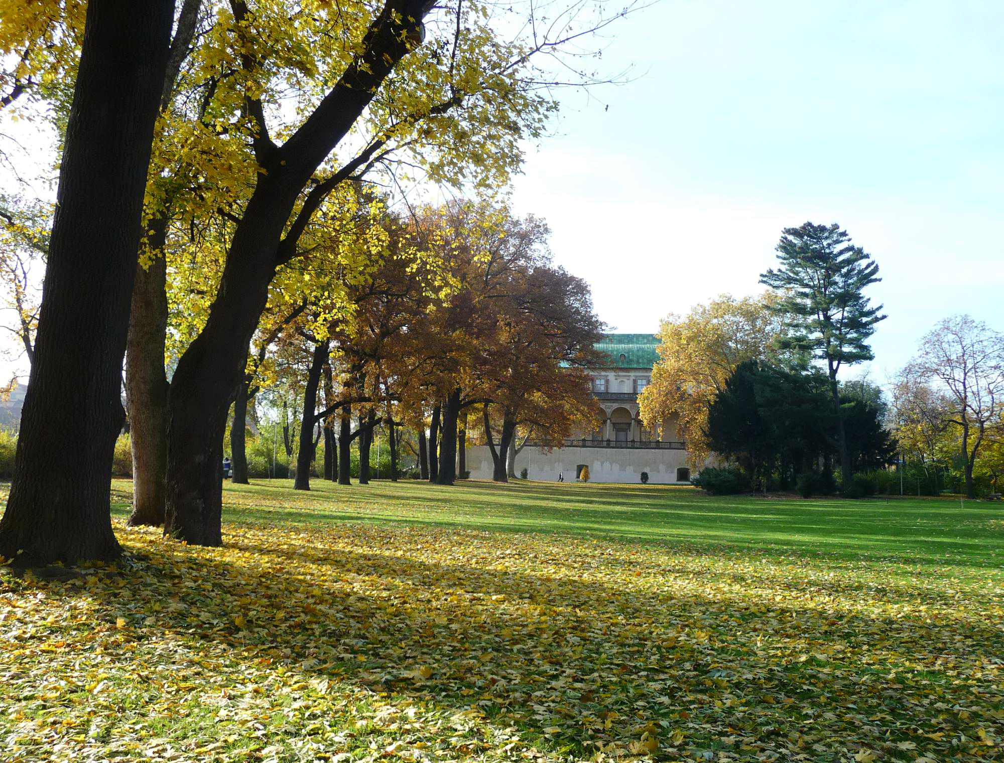 Летний дворец в глубине парка