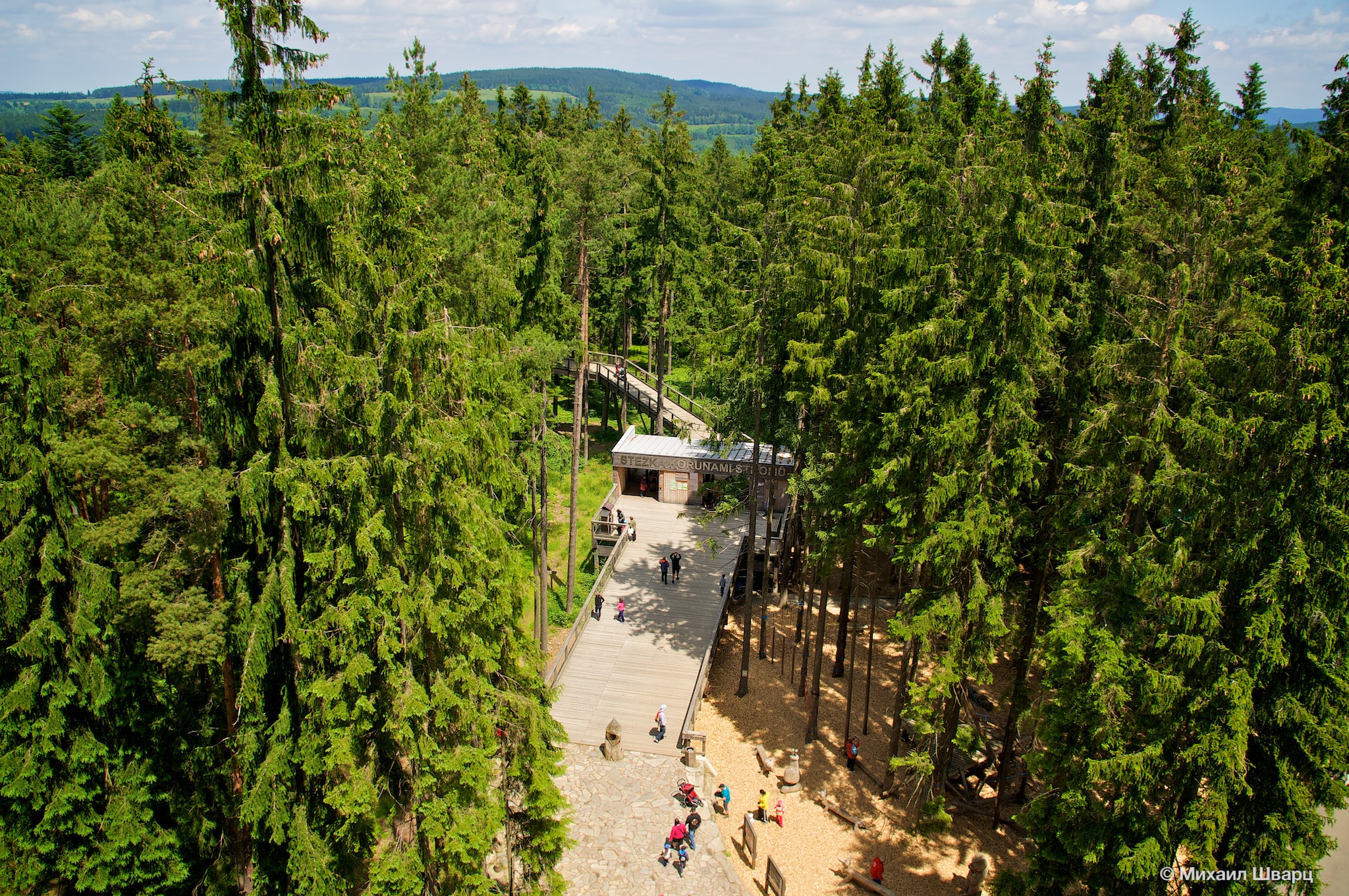 Вход на "Тропу по верхушкам деревьев"