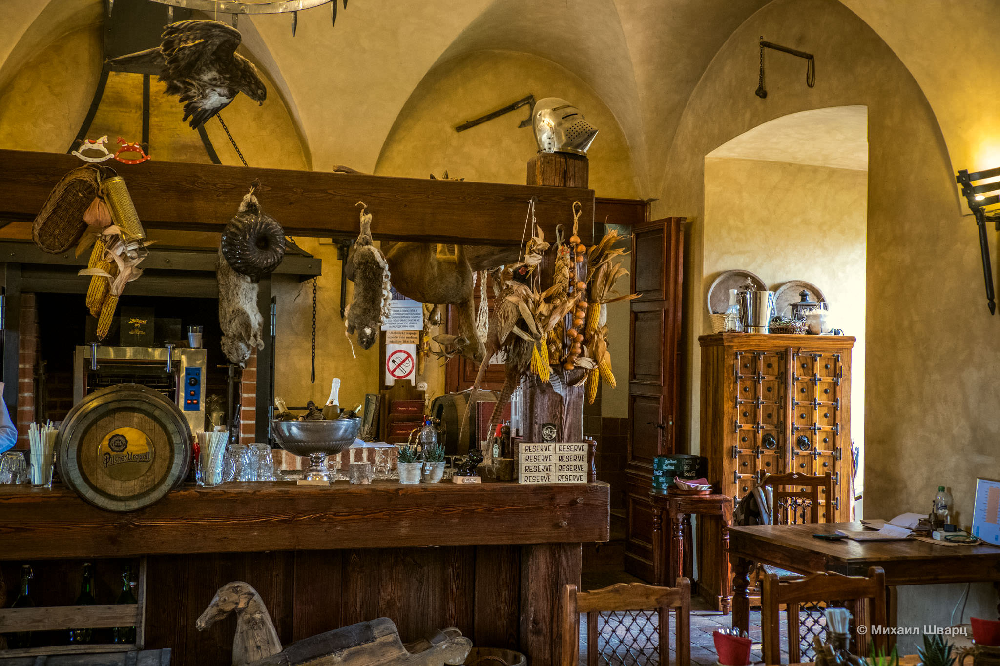 Оформление корчмы U Rudolfovy kratochvíle