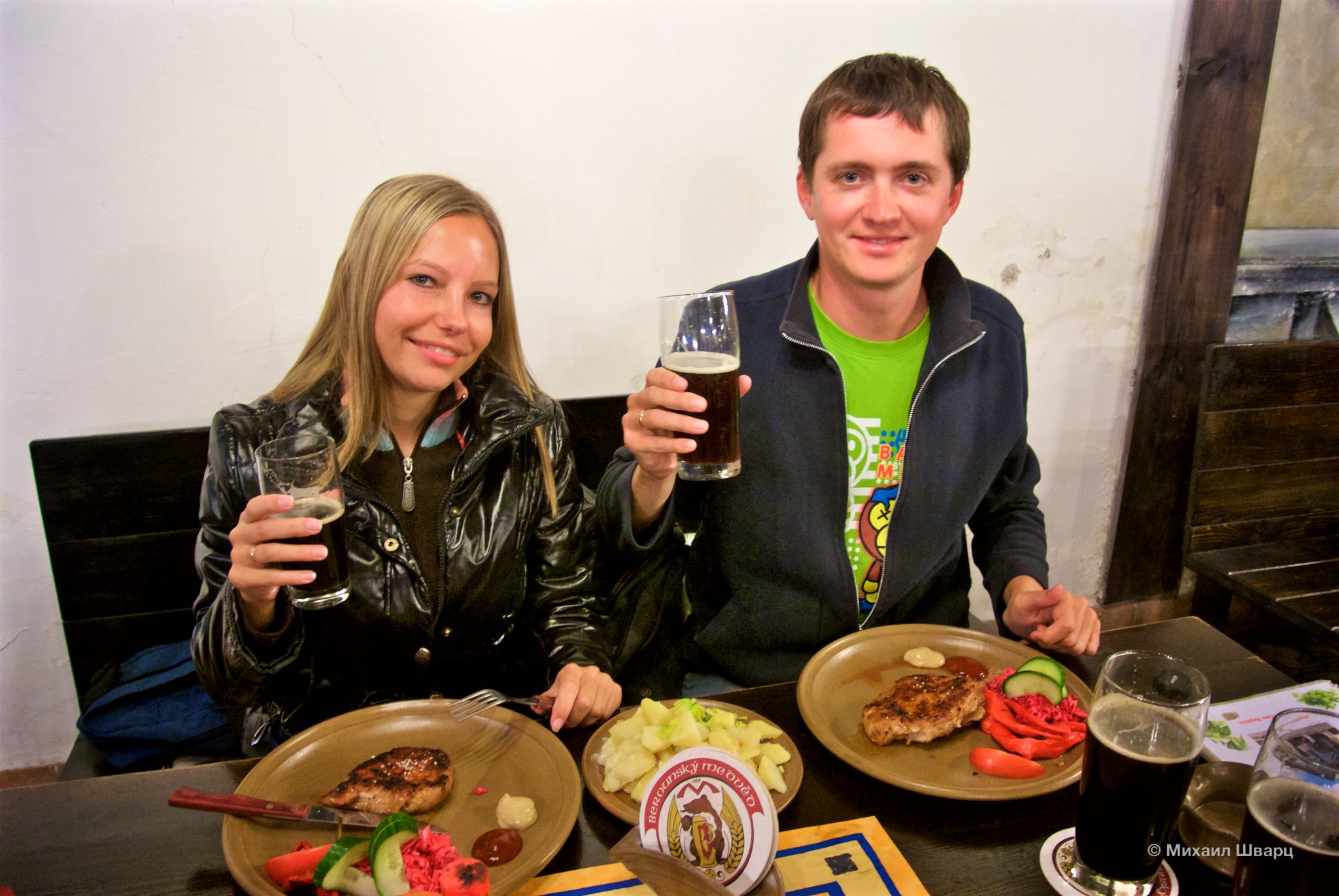 Еда в ресторане "Бероунский медвеь" отменная