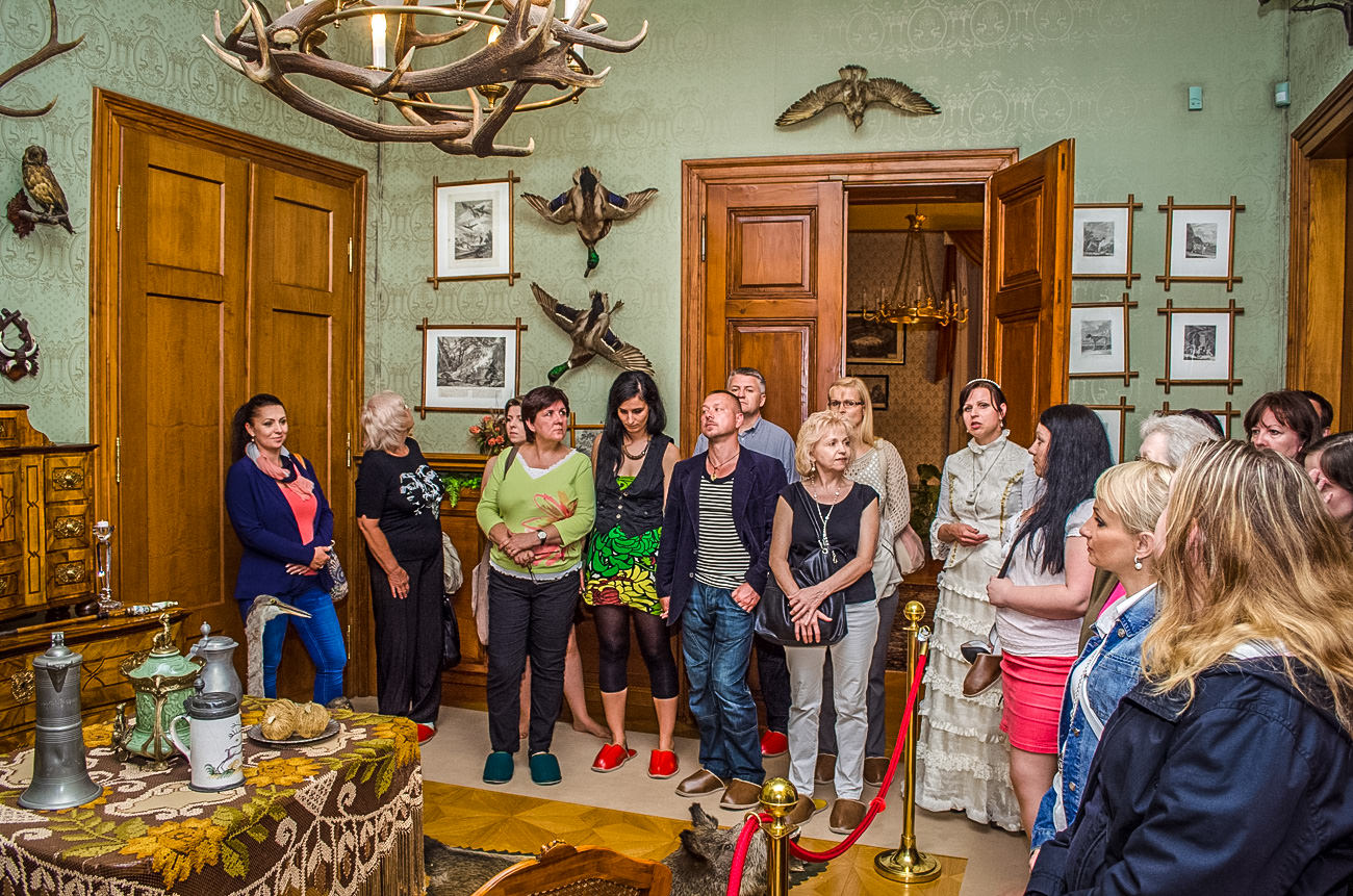 Один из залов замка