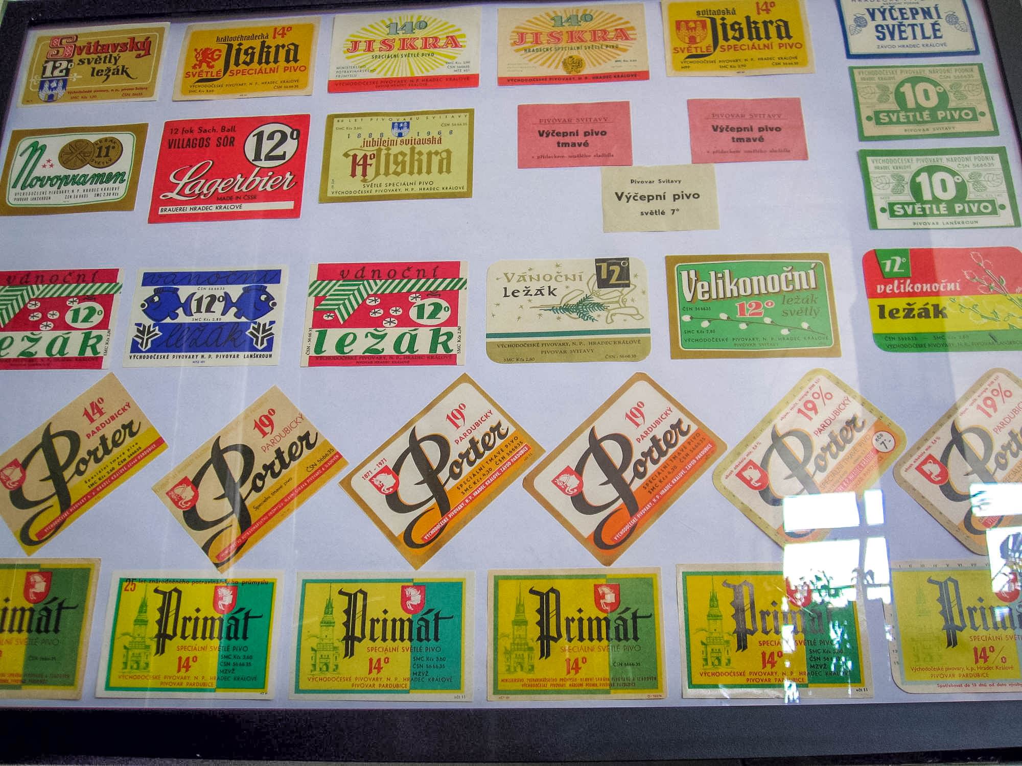 Этикетки разных лет