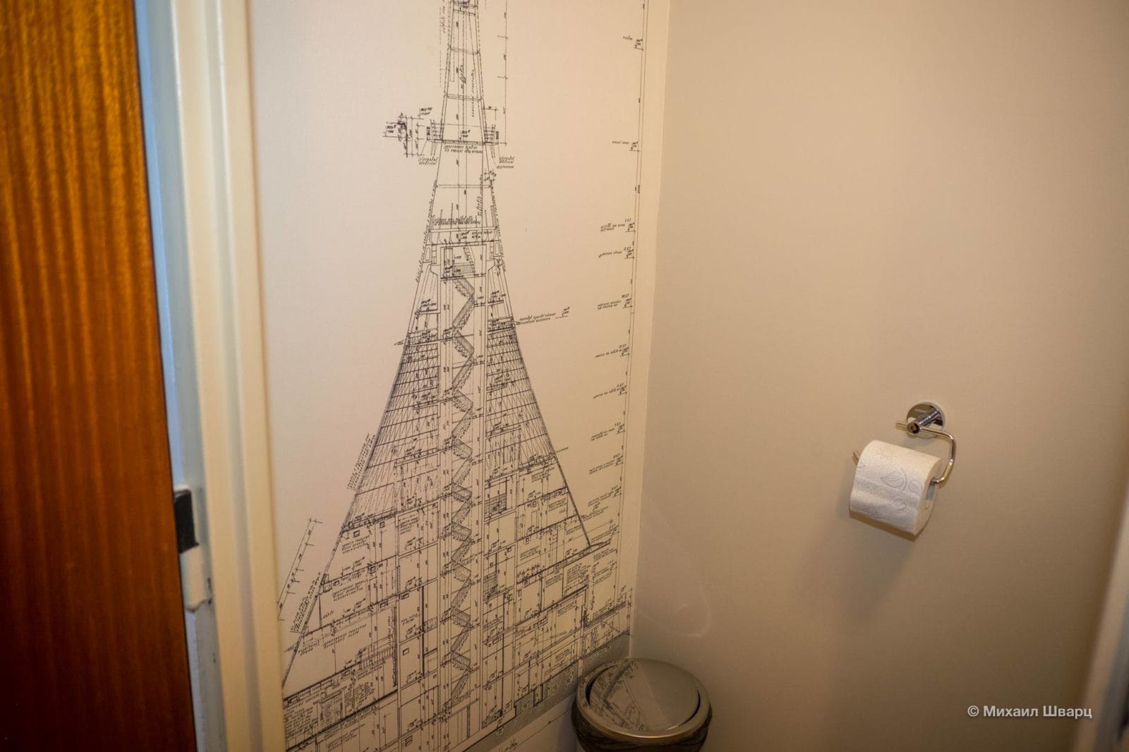 Схема башни в туалете
