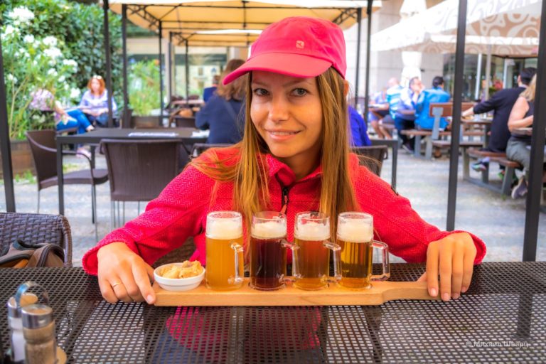 Дегустация пива в ресторане Pivovar Národní