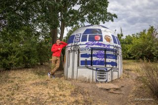 Дроид R2-D2 из Звёздных войн в парке Фолиманка